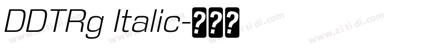 DDTRg Italic字体转换
